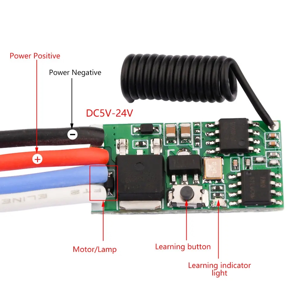 Rf 433Mhz Module - DC 3.7V-24V 433MHz Mini Wireless RF