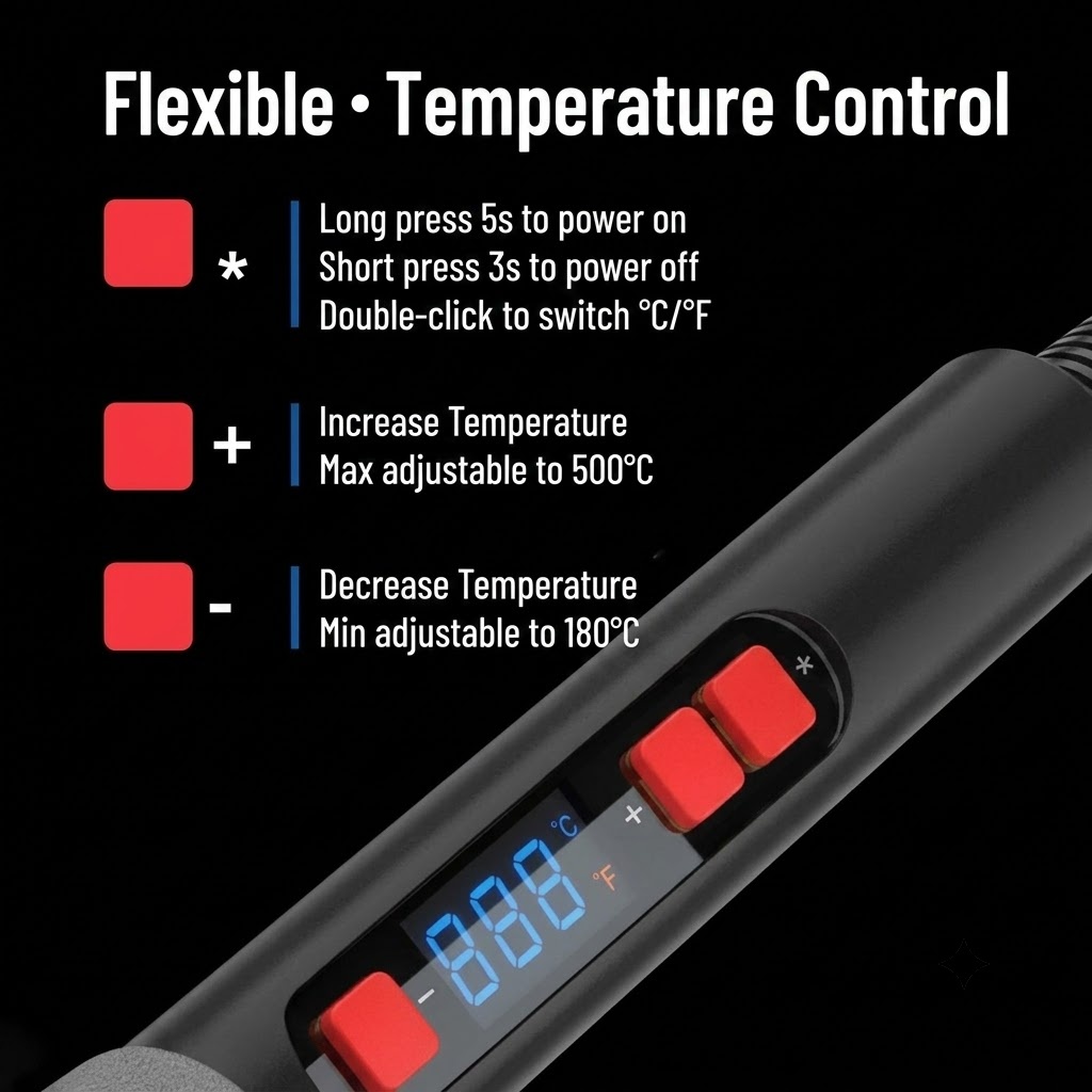 Adjustable Temperature Solderi - огляд і ціна Diy Electronics Uk