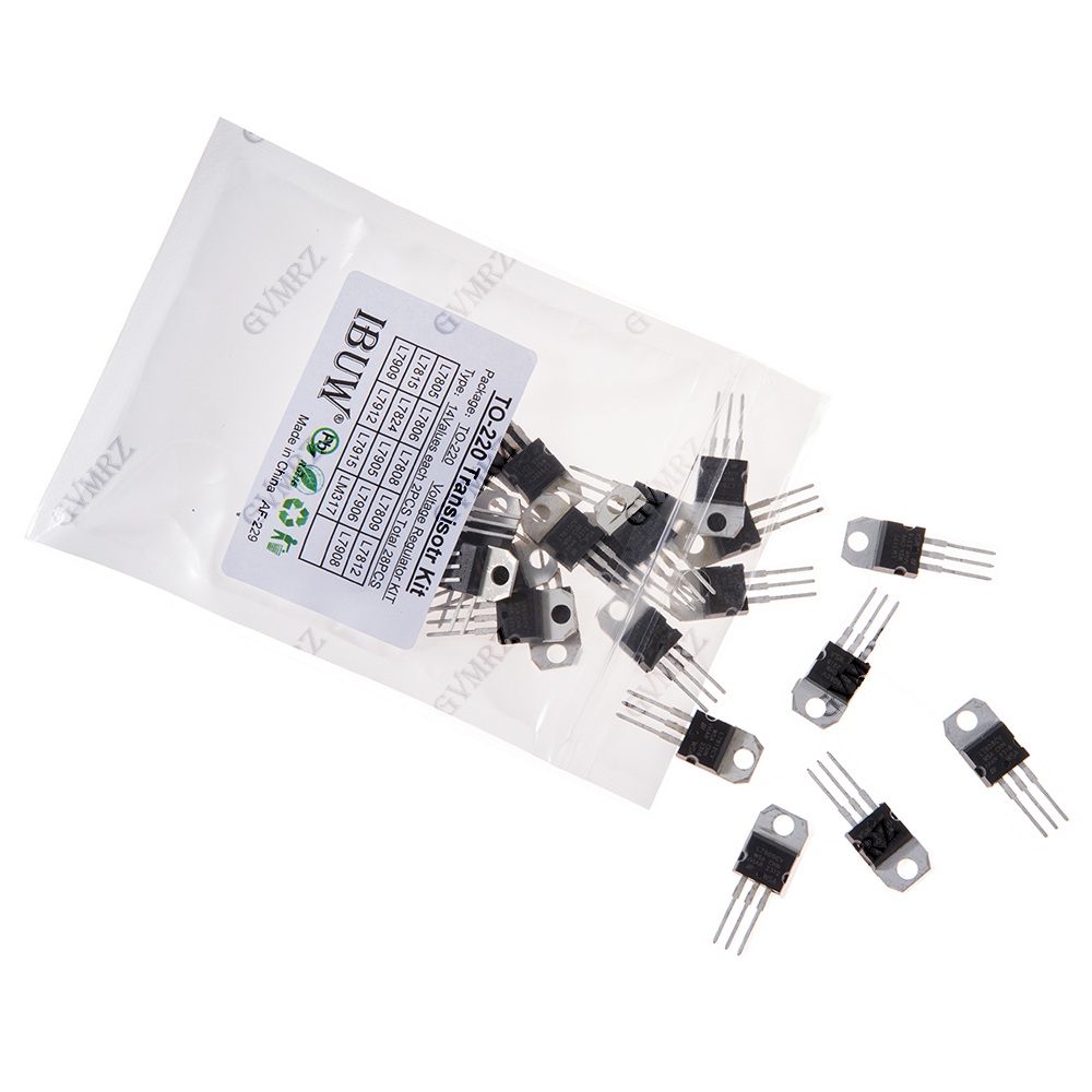 28PCS L7805 14Values TO-220 Tr - огляд і ціна Lm317 Voltage Regulator