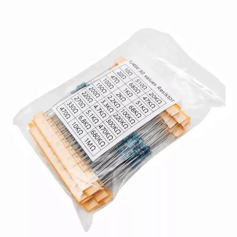 300PCS 1/4W Metal Film Resisto - огляд і ціна Resistor Kit 1 4W
