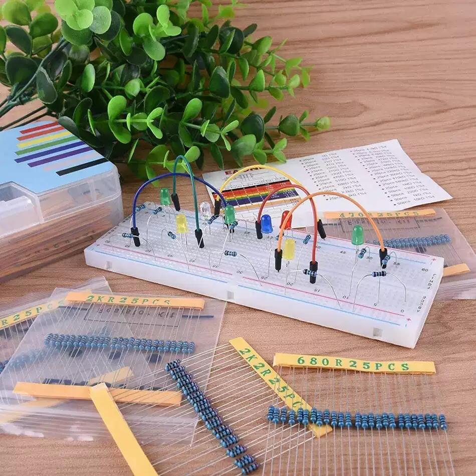 300PCS 1/4W Metal Film Resisto - огляд і ціна Resistor Kit 1 4W
