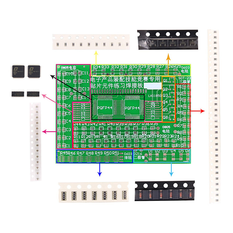 Soldering Practice Four-Piece  - огляд і ціна Diy Electronics Basics