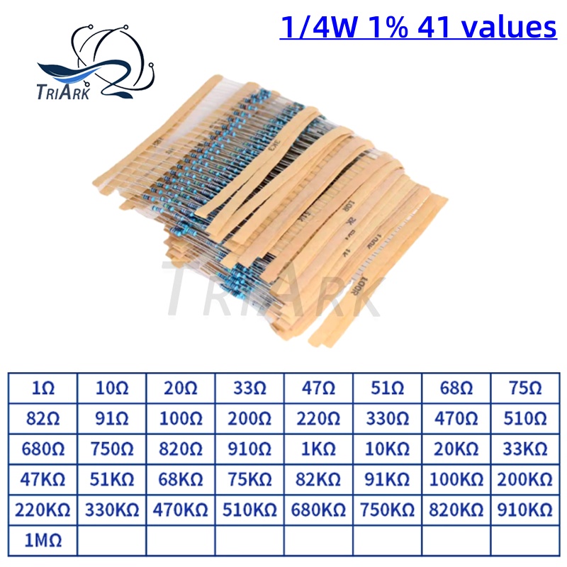 300/600/set 30 Kinds 1/4W 1% R - огляд і ціна Resistor Kit 1 4W
