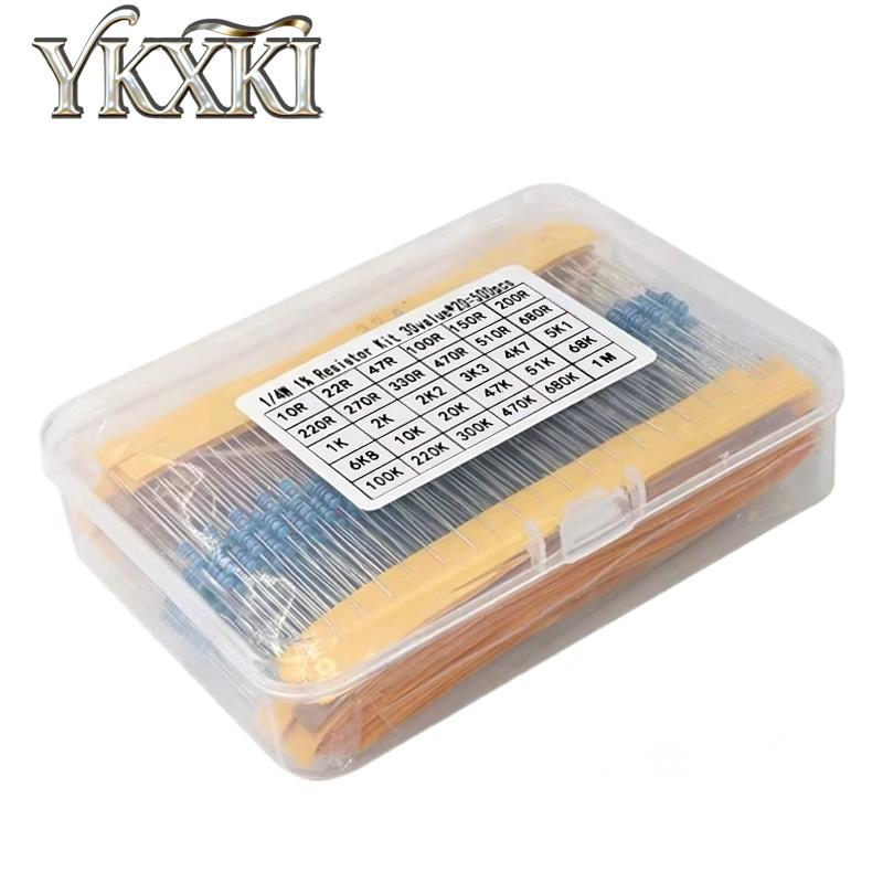 300pcs 600pcs 820pcs 1/4W 1% M - огляд і ціна Resistor Kit 1 4W