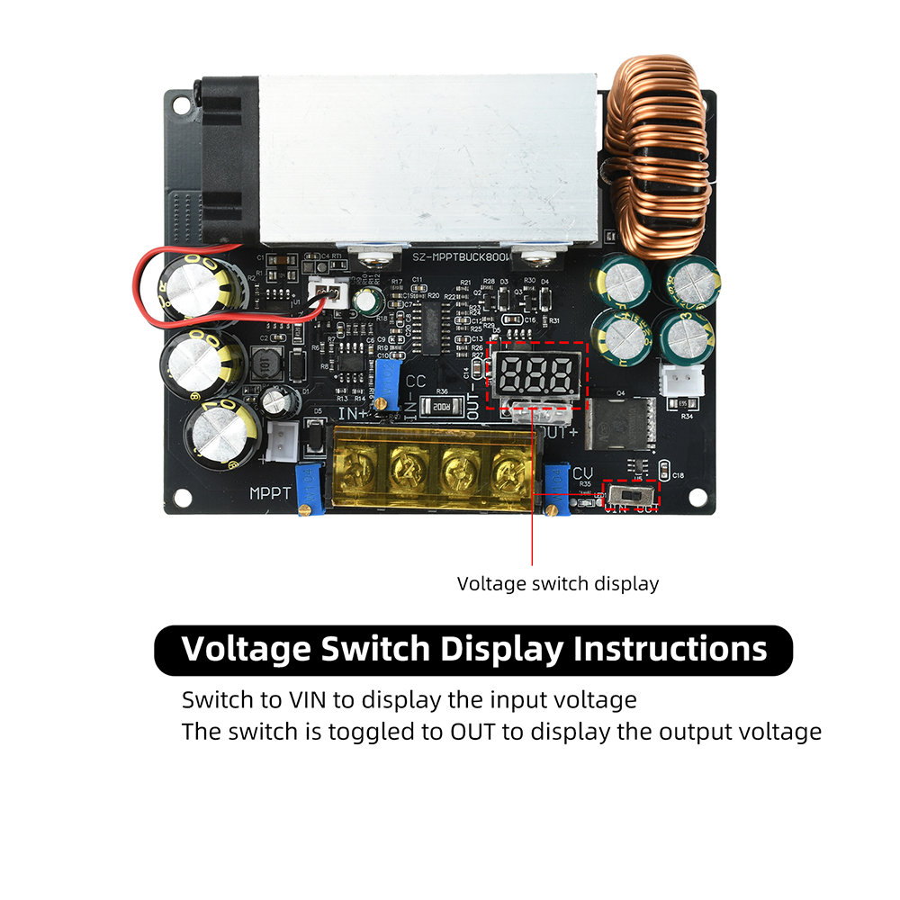 800W 25A MPPT Solar Charging P - огляд і ціна Dc Power Supply Variable