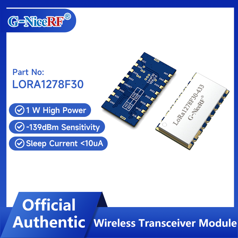 G-NiceRF | 2PCS LoRa1278F30 1W - огляд і ціна Rf 433Mhz Module