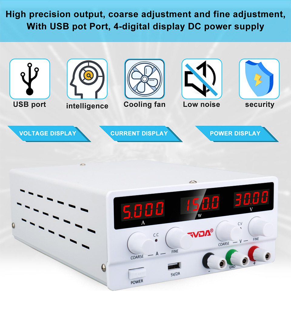 GVDA 60V 5A Switching Current  - огляд і ціна Dc Power Supply Variable