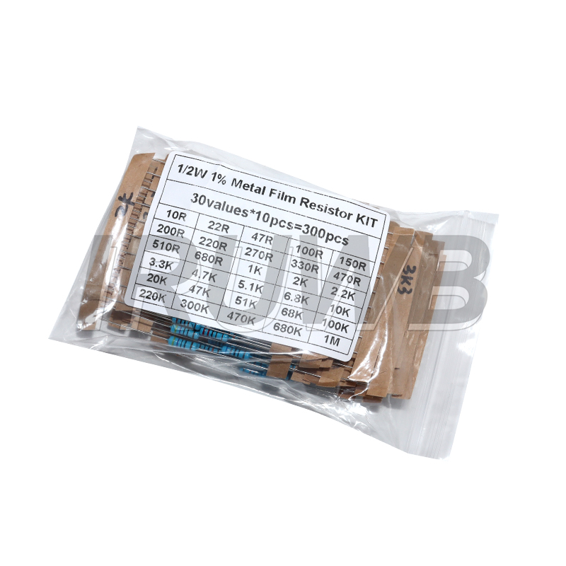 300PCS 1/4W 1/2W 1W Resistance - огляд і ціна Resistor Kit 1 4W