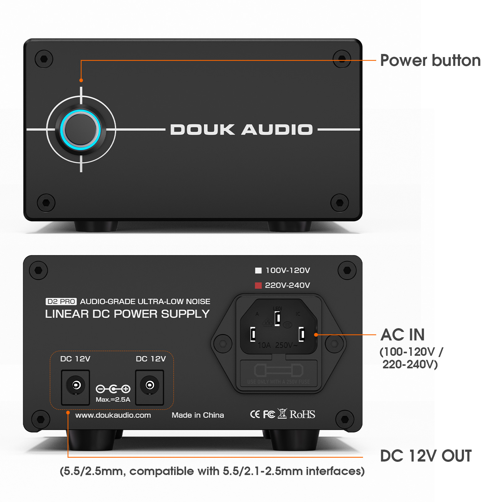 Douk Audio DC 12V 35W Regulate - огляд і ціна Dc Power Supply Variable