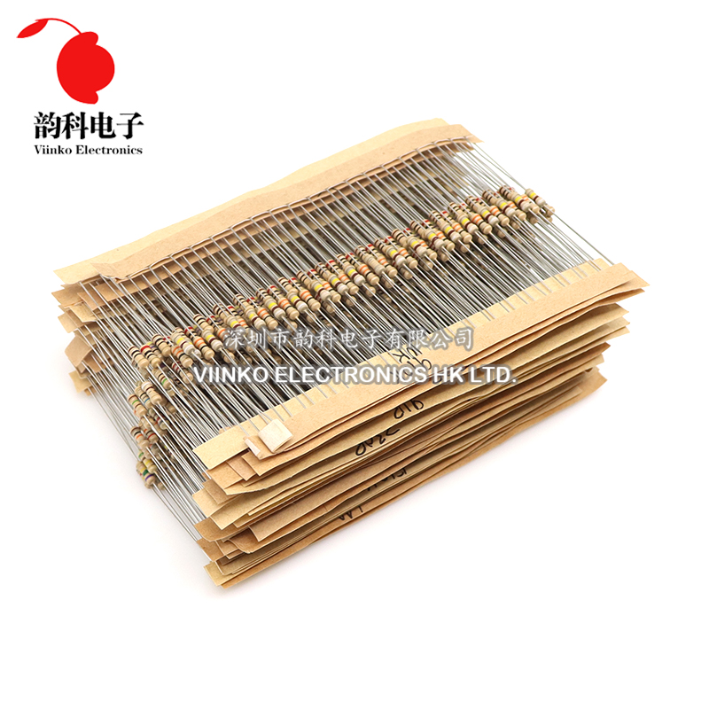 860pcs 1/4W Carbon Film Resist - огляд і ціна Resistor Kit 1 4W