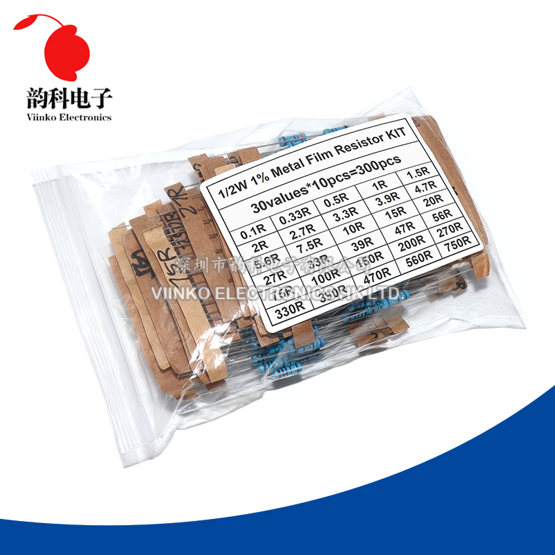 300PCS 150PCS 1/2W 1W 3W 2W Re - огляд і ціна Resistor Kit 1 4W