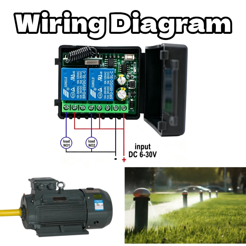 433.92Mhz DC 9-30V 12V 24V10A  - огляд і ціна Rf 433Mhz Module