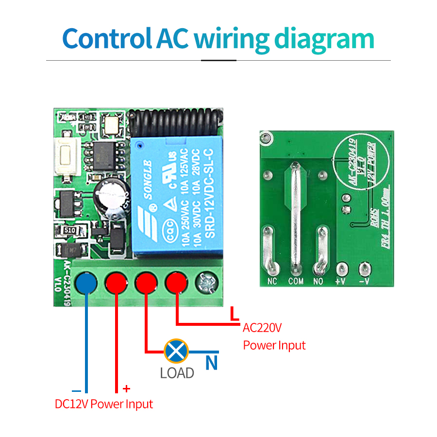433MHz DIY Wireless Switch DC1 - огляд і ціна Rf 433Mhz Module