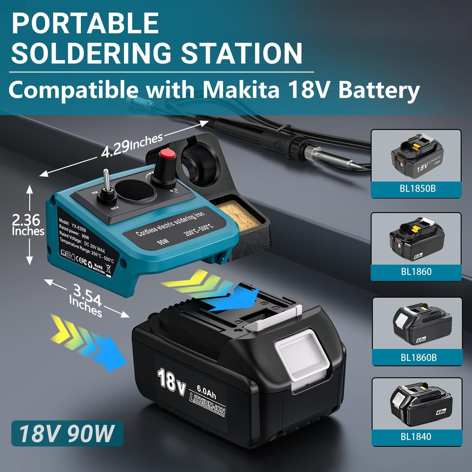 90W LED Digital Cordless Solde - огляд і ціна Diy Electronics News