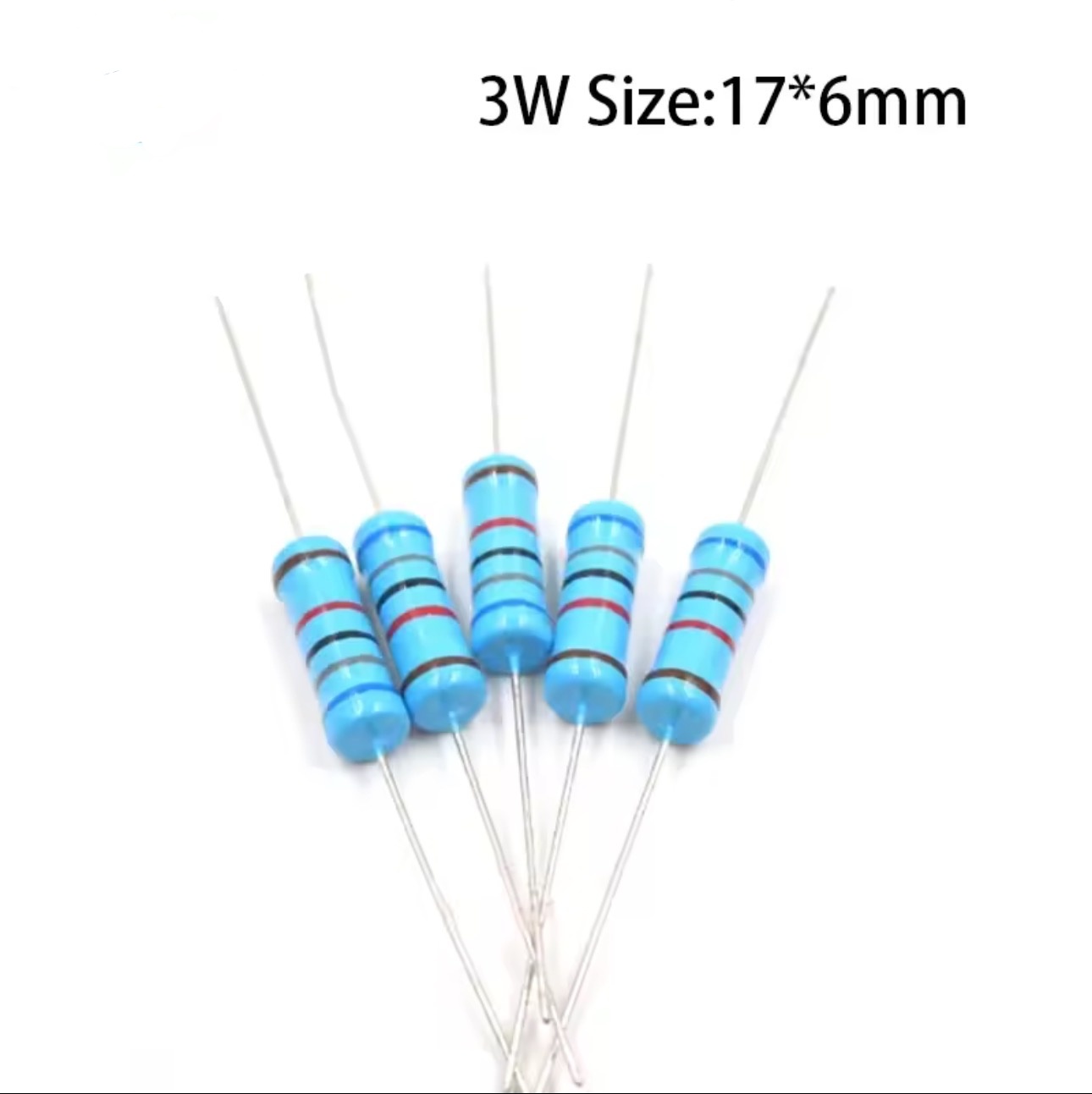 20pcs/lot 3W Metal Film Resist - огляд і ціна Resistor Kit 1 4W