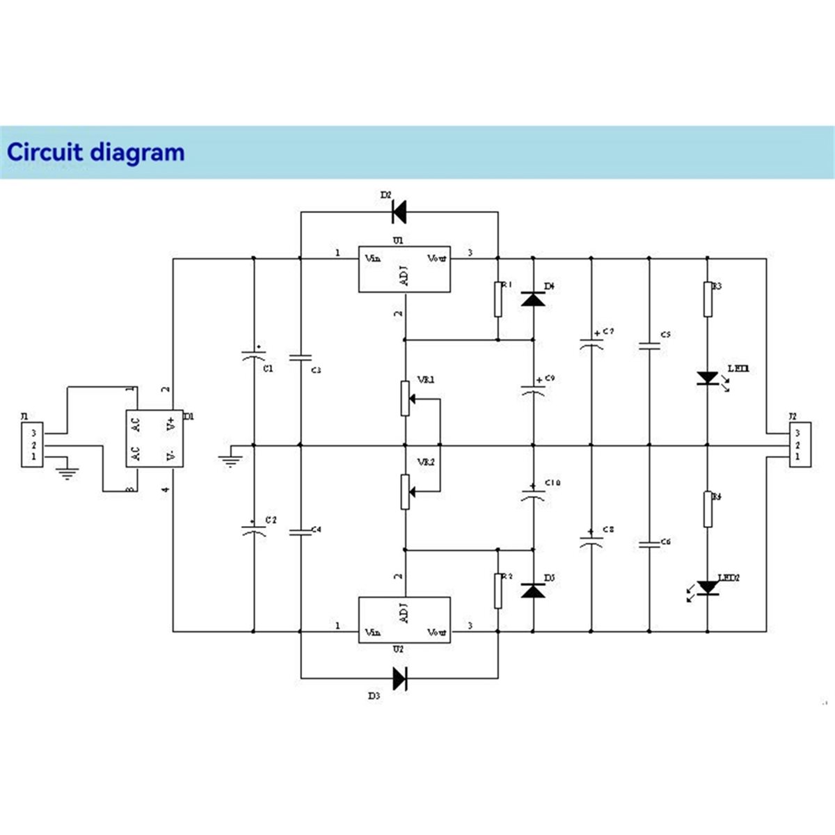 A49T LM317 LM337 Positive and  - огляд і ціна Lm317 Voltage Regulator